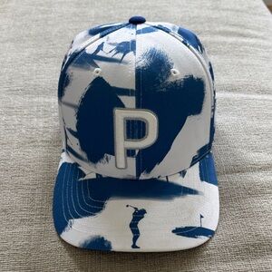 Puma Blue and White Graphic Cap